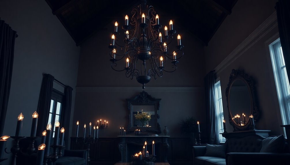 elegant black wedding decor