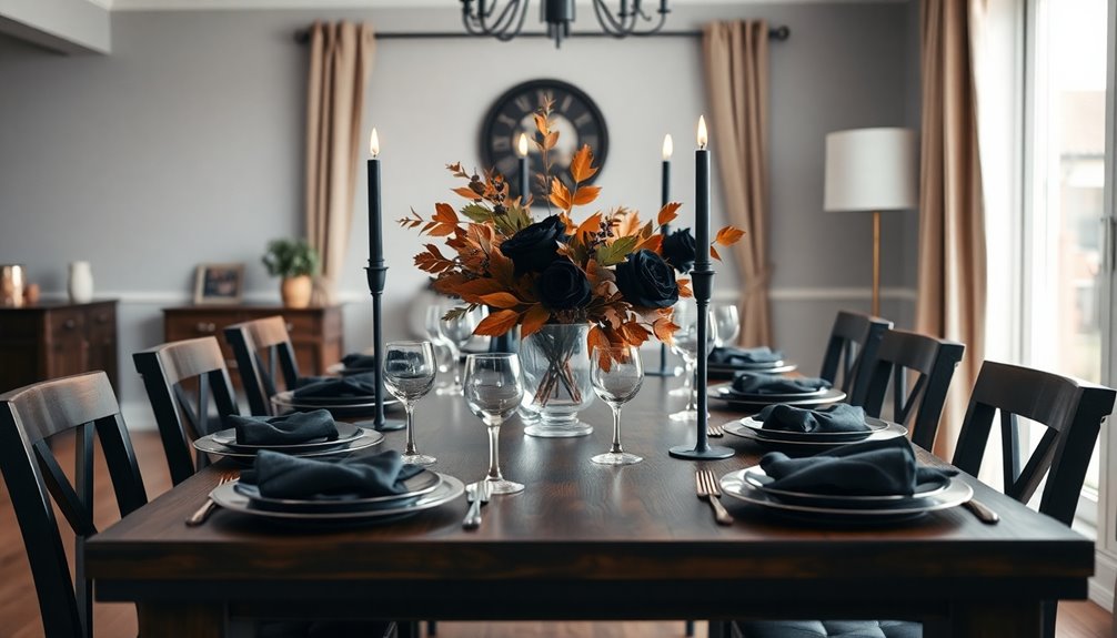elegant gothic thanksgiving decor