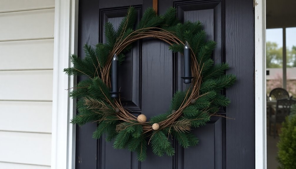 gothic themed christmas wreaths