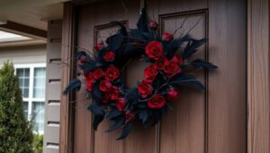 gothic themed holiday wreaths diy