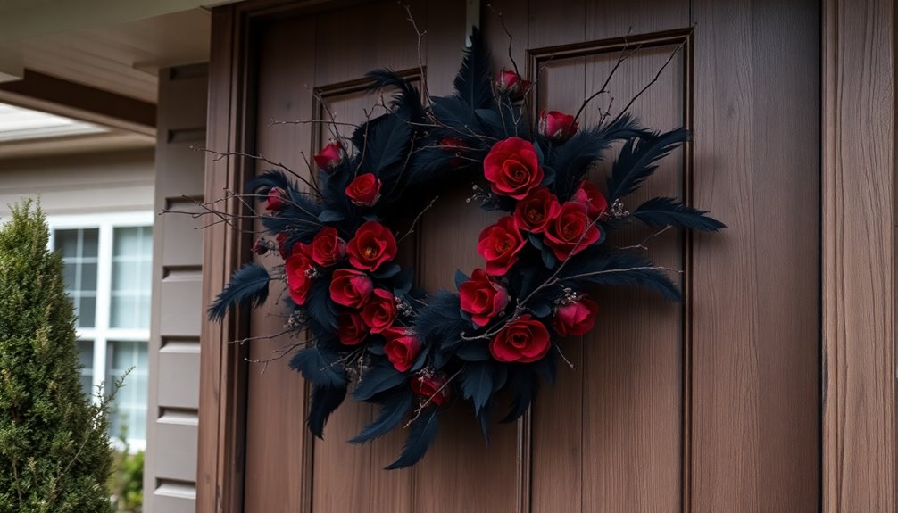 gothic themed holiday wreaths diy