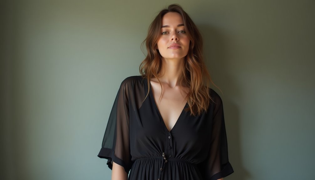 lightweight gothic chiffon sweater