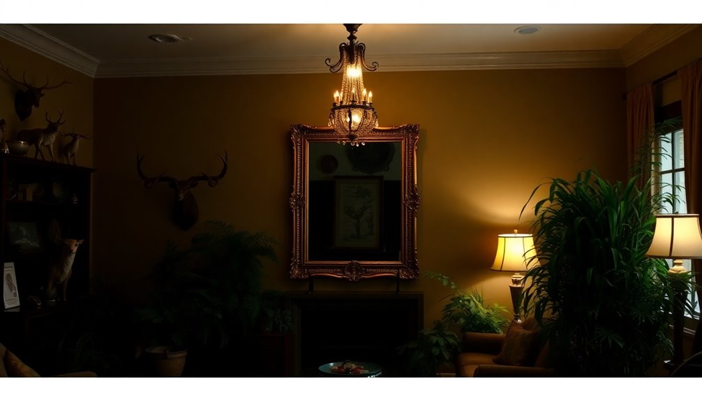victorian elegant brass mirrors
